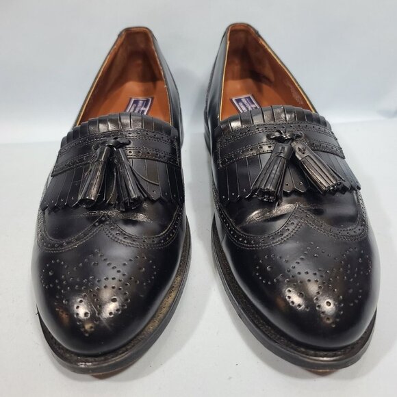 Bostonian Classics 26271 USA Kiltie Tassel Wingtip Loafers Men\'s 12 D/B Black main image 10